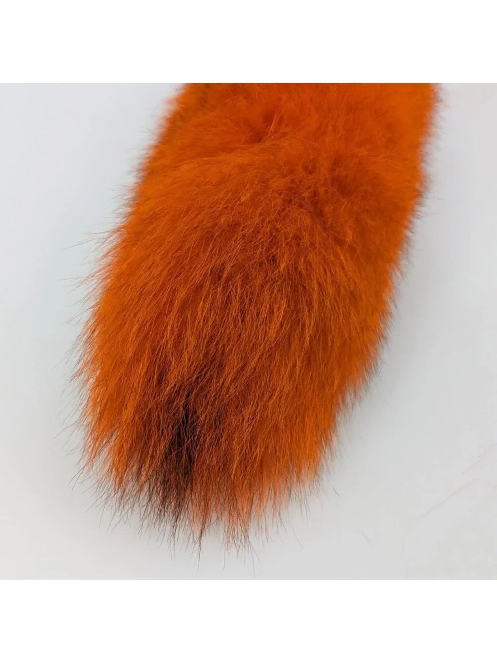 Women's Orange Pendant Cosplay Costume Halloween Furry Tails Keychain Handbag